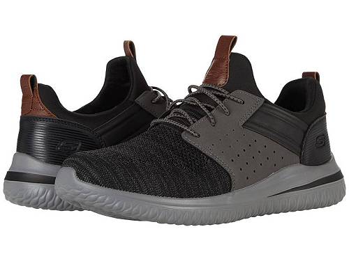 送料無料 スケッチャーズ SKECHERS メンズ 男性用 シューズ 靴 スニーカー 運動靴 Delson 3.0 - Cicada - Black/Gray|グッズ×グッズ