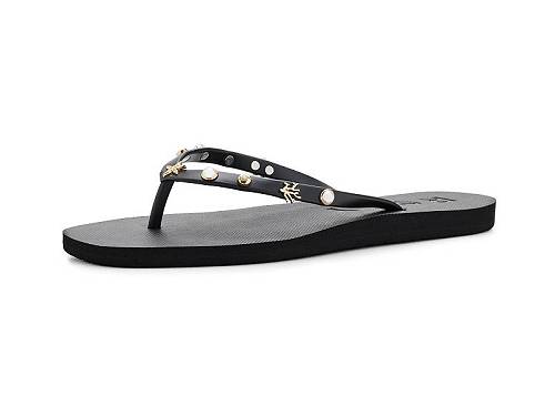 貨物輸送無料 ロキシー Roxy レディース 亭主もち用 シューズ 靴 サンダル Hema - Rubber Black