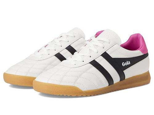 送料無料 ゴラ Gola レディース 女性用 シューズ 靴 スニーカー 運動靴 Stadium - White/Black/Shocking Pink|グッズ×グッズ