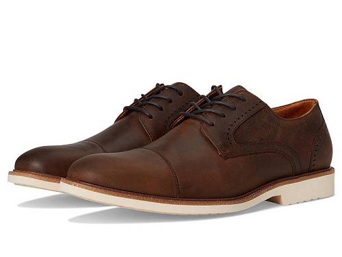 送料無料 ステーシーアダムス Stacy Adams メンズ 男性用 シューズ 靴 オックスフォード 紳士靴 通勤靴 Wesbridge Cap Toe Lace-Up - Brown Crazy Horse|グッズ×グッズ