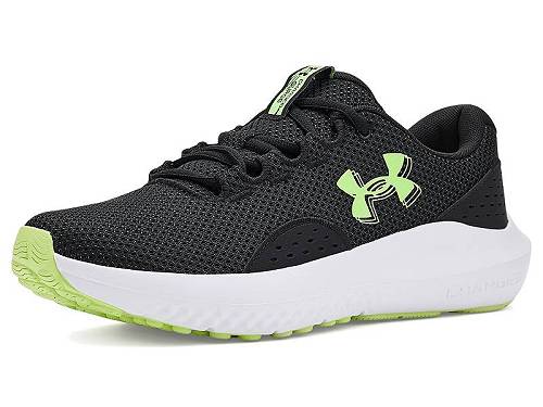 貨物輸送無料 アンダーアーマー Under Armour レディース 亭主もち用 シューズ 靴 スニーカー 運動すること靴 Charged Surge 4 - Black/Fade Green/Lumos Lime