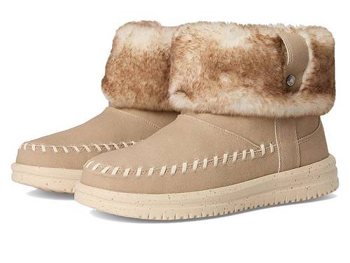 送料無料 ヘイデュード Hey Dude レディース 女性用 シューズ 靴 ブーツ アンクル ショートブーツ Camden Cuff Classic Cozy - Blush