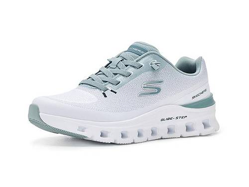 貨物輸送無料 スケッチャーズ SKECHERS メンズ 成人男性用 シューズ 靴 スニーカー 運動すること靴 Glide-Step Pro Waverra - White/Light Blue