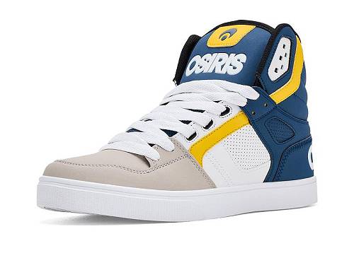 貨物輸送無料 オシ木鼠 Osiris メンズ 成人男性用 シューズ 靴 スニーカー 運動すること靴 Clone - White/Navy/Tan