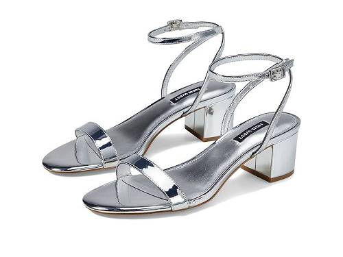 貨物輸送無料 野球クラブ酉の方角 Nine West レディース 成人女性用 シューズ 靴 踵 Allora - Silver Mirror Metallic