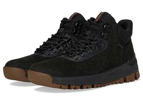 送料無料 ダナム Dunham メンズ 男性用 シューズ 靴 ブーツ ハイキング トレッキング Alpine Mid Boots - Black Leather|グッズ×グッズ