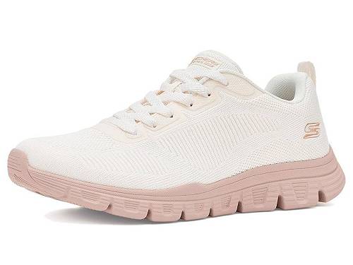 貨物輸送無料 ボブス スケッチャーズ BOBS from SKECHERS レディース 成人女性用 シューズ 靴 スニーカー 運動すること靴 Bobs B Lite - White/Pink