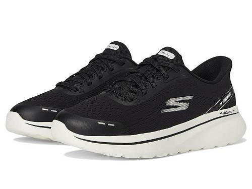 貨物輸送無料 スケッチャーズ SKECHERS Performance レディース 成人女性用 シューズ 靴 スニーカー 運動すること靴 Go Walk Arch Fit N-Joy Emory Hands Free Slip-Ins - Black/White