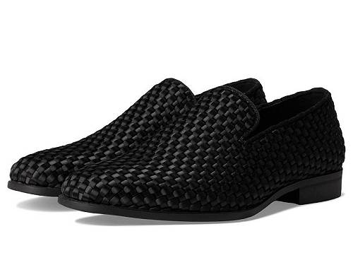 送料無料 ステーシーアダムス Stacy Adams メンズ 男性用 シューズ 靴 ローファー Swenson Woven Slip-On - Black|グッズ×グッズ