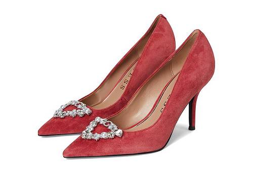 貨物輸送無料 ゲス GUESS レディース 成人女性用 シューズ 靴 踵 Prinsen - Red Suede