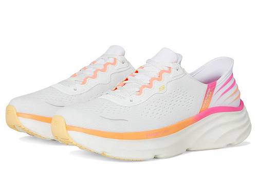 送料無料 スケッチャーズ SKECHERS レディース 女性用 シューズ 靴 スニーカー 運動靴 D'Lux Vapor Hands Free Slip-INS - White Multi｜グッズ&times;グッズ