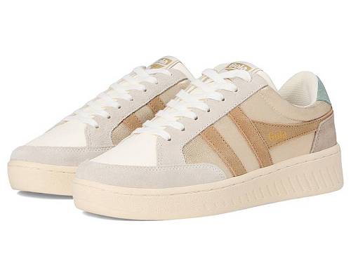 送料無料 ゴラ Gola レディース 女性用 シューズ 靴 スニーカー 運動靴 Superslam Blaze - Gold/Light Caramel/Green Mist｜グッズ&times;グッズ