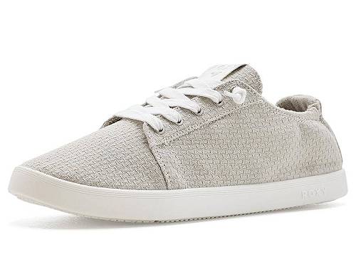 貨物輸送無料 ロキシー Roxy レディース お上さん用 シューズ 靴 スニーカー 運動すること靴 Mauka - Light Grey