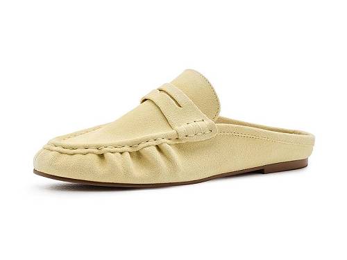 送料無料 スティーブマデン Steve Madden レディース 女性用 シューズ 靴 ローファー ボートシューズ Rafe - Butter Yellow Suede｜グッズ&times;グッズ