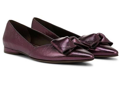 送料無料 ナチュラライザー Naturalizer レディース 女性用 シューズ 靴 フラット Havana Bow - Deep Plum Purple Leather｜グッズ&times;グッズ
