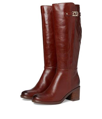 貨物輸送無料 ナチュラライザー Naturalizer レディース お上さん用 シューズ 靴 ブーツ ロングブーツ Fannie Boots - Deep Saddle Tan Leather