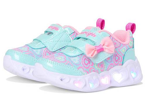 送料無料 スケッチャーズ SKECHERS KIDS 女の子用 キッズシューズ 子供靴 スニーカー 運動靴 Heart Lights - Boogie Land 303258N (Toddler) - Mint/Multi画像