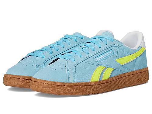 貨物輸送無料 リーボック Reebok Lifestyle レディース お上さん用 シューズ 靴 スニーカー 運動すること靴 Club C Grounds UK - Digital Blue/Solar Acid Yellow/Gum
