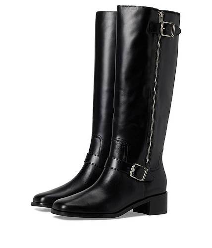 貨物輸送無料 ヴィンス Vince レディース お上さん用 シューズ 靴 ブーツ ロングブーツ Leighton Zip Tall Boots - Black