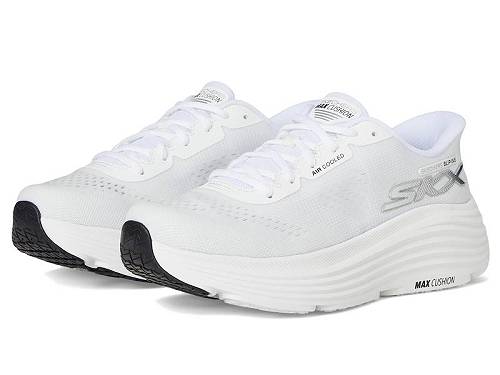 貨物輸送無料 スケッチャーズ SKECHERS レディース お上さん用 シューズ 靴 スニーカー 運動すること靴 Max Cushioning Endeavour Hallandale Hands Free Slip-Ins - White/Black