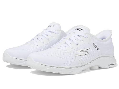 貨物輸送無料 スケッチャーズ SKECHERS Performance レディース 成人女性用 シューズ 靴 スニーカー 運動すること靴 Go Walk 7 Valin Hands Free Slip-Ins - White/Black