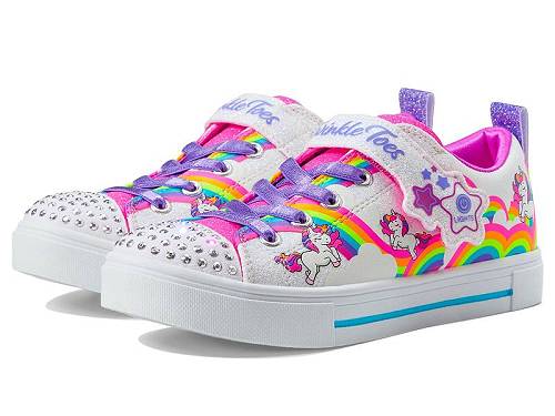 貨物輸送無料 スケッチャーズ SKECHERS KIDS お嬢さん用 キッズシューズ ちびっ子靴 スニーカー 運動すること靴 Twinkle Sparks 314809L (Little Kid) - White/Multi