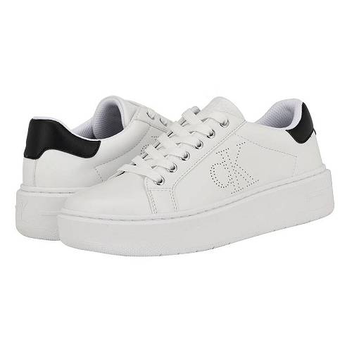 貨物輸送無料 カルバンクライン Calvin Klein レディース 成人女性用 シューズ 靴 スニーカー 運動すること靴 Daili - White