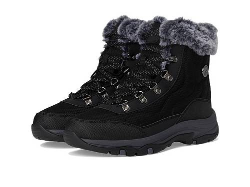 送料無料 スケッチャーズ SKECHERS レディース 女性用 シューズ 靴 ブーツ ハイキング トレッキング Trego - Stormie - Black/Black｜グッズ&times;グッズ