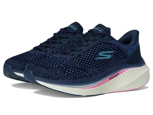 貨物輸送無料 スケッチャーズ SKECHERS Performance レディース お上さん用 シューズ 靴 スニーカー 運動すること靴 Max Cushioning Arch Fit Roslyn - Navy/Purple