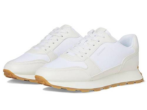 送料無料 カルバンクライン Calvin Klein レディース 女性用 シューズ 靴 スニーカー 運動靴 Tulay - White/Beige|グッズ×グッズ