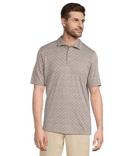 送料無料 ジョーンストンアンドマーフィー Johnston & Murphy メンズ 男性用 ファッション ポロシャツ Xc4 Performance Cool Degree Tonal Print - Airplane/Light Gray|グッズ×グッズ