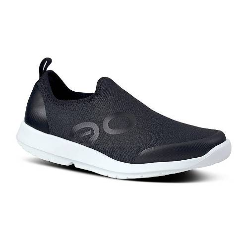 送料無料 オーフォス Oofos レディース 女性用 シューズ 靴 スニーカー 運動靴 Women's OOmg Sport Shoe - White/Black｜グッズ&times;グッズ