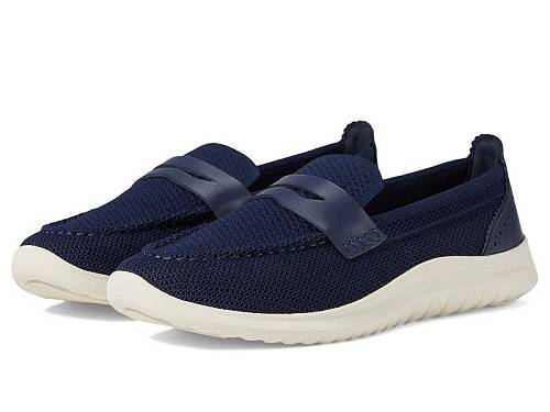 送料無料 コールハーン Cole Haan レディース 女性用 シューズ 靴 ローファー ボートシューズ Zerogrand Meritt Stitchlite Loafers - Marine Blue Knit/Ivory｜グッズ&times;グッズ