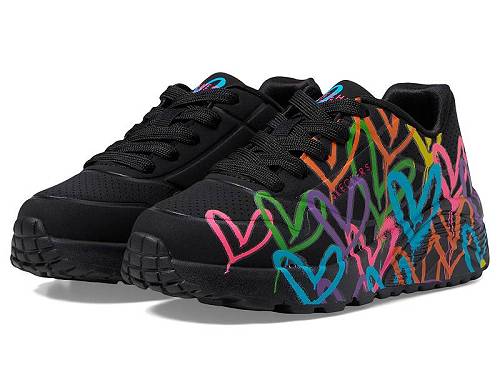 貨物輸送無料 スケッチャーズ SKECHERS KIDS うしろ帯用 キッズシューズ 赤ちゃん靴 スニーカー 運動すること靴 James Goldcrown-Uno Lite - Spread The Love (Little Kid/Big Kid) - Black/Multi