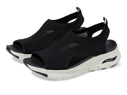 送料無料 スケッチャーズ SKECHERS レディース 女性用 シューズ 靴 ヒール Arch Fit - City Catch - Black|グッズ×グッズ
