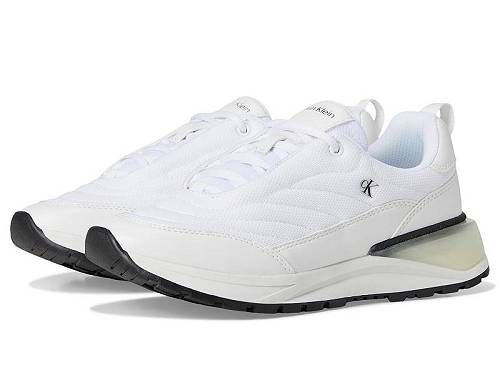 貨物輸送無料 カルバンクライン Calvin Klein レディース お上さん用 シューズ 靴 スニーカー 運動すること靴 Gyslen - White
