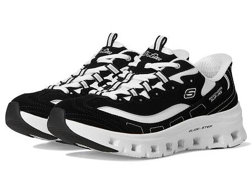 貨物輸送無料 スケッチャーズ SKECHERS レディース お上さん用 シューズ 靴 スニーカー 運動すること靴 Glide-Step Pro Heritage Classic Hands Free Slip-Ins - Black White