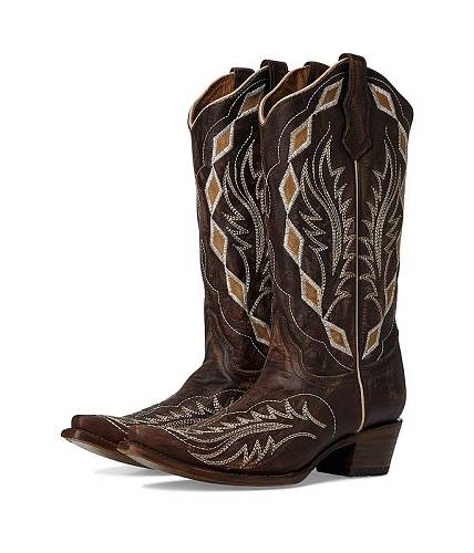送料無料 コーラルブーツ Corral Boots レディース 女性用 シューズ 靴 ブーツ ウエスタンブーツ L6285 - Chocolate｜グッズ&times;グッズ