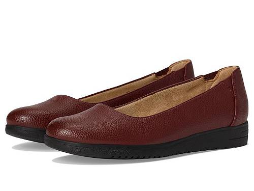 送料無料 ナチュラライザー Naturalizer レディース 女性用 シューズ 靴 フラット SOUL Naturalizer - Idea-Ballet - Wine Faux Leather|グッズ×グッズ