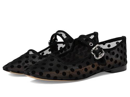 貨物輸送無料 サムエデルマン Sam Edelman レディース お上さん用 シューズ 靴 木目細か Michaelamsh2 Mary Jane Shoes - Black Polka Dot Mesh スリッポン-レディース靴-靴