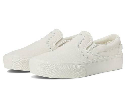 送料無料 バンズ Vans シューズ 靴 スニーカー 運動靴 Classic Slip-On Platform - Pearls Marshmallow