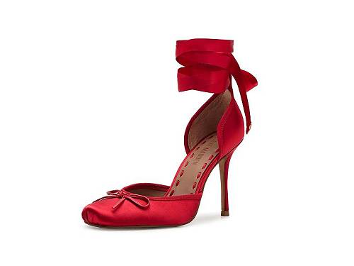 送料無料 スティーブマデン Steve Madden レディース 女性用 シューズ 靴 ヒール Larina - Red Satin|グッズ×グッズ