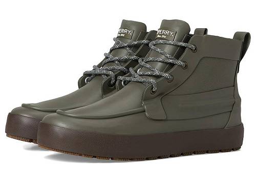 送料無料 スペリー Sperry メンズ 男性用 シューズ 靴 ブーツ レインブーツ Sleet Lace-up - Olive|グッズ×グッズ