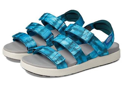 貨物輸送無料 キーン Keen レディース 亭主もち用 シューズ 靴 サンダル Elle Strappy - Seamoss Tie-Dye/Star White