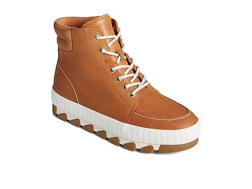 貨物輸送無料 スペリー Sperry レディース お上さん用 シューズ 靴 ブーツ アンクル 遊撃手ブーツ Torrent Lace-Up - Tan Leather