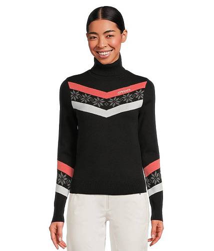 貨物輸送無料 細蟹 Spyder レディース 亭主もち用 流行り物 プルオーバー Stellar Ski Sweater - Black