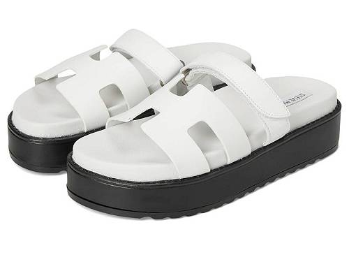 貨物輸送無料 スティーブマデン Steve Madden レディース 亭主もち用 シューズ 靴 サンダル Bigmayven - White Leather