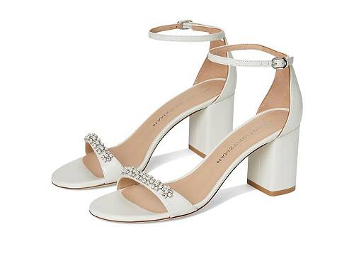 貨物輸送無料 スチュアートワイツマン Stuart Weitzman レディース 成人女性用 シューズ 靴 踵 Nudist Poppy Block 75 - White/Clear/Natural