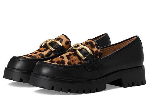 貨物輸送無料 野球クラブ酉の方角 Nine West レディース 成人女性用 シューズ 靴 置き目毛革 小船シューズ Gables - Black/Leopard Multi