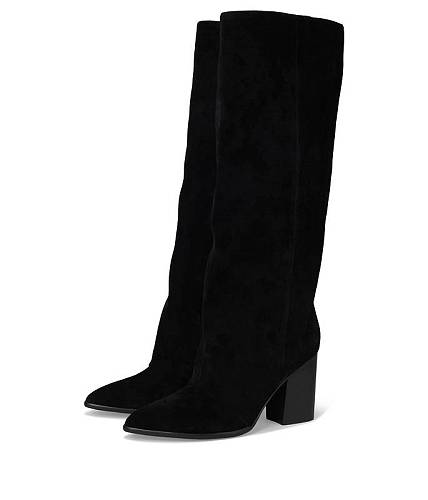 貨物輸送無料 野球クラブ酉の方角 Nine West レディース 亭主もち用 シューズ 靴 ブーツ ロングブーツ Chicke - Black Suede レディース靴-その他-靴